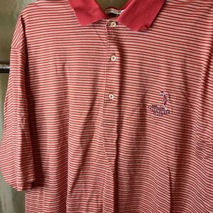 Retro Pinehurst -Fairway & Greene Red Striped Polo Shirt